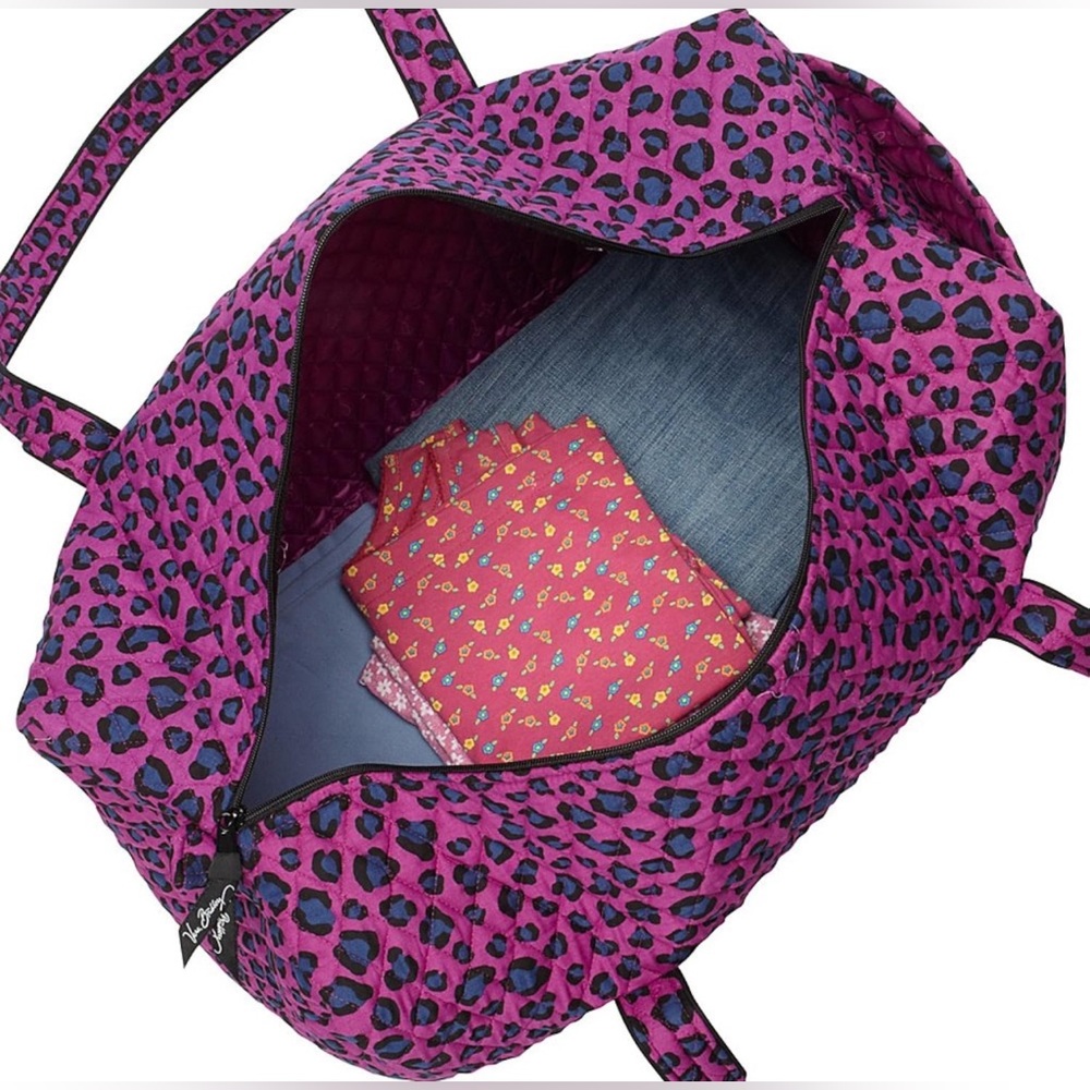 Vera Bradley Womens Large Duffel Zebra One Size - Picture 4 of 8